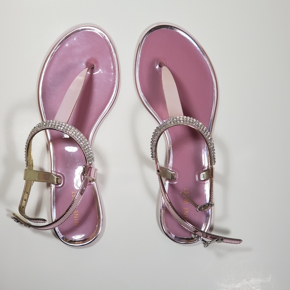 💥Cute Pink Rhinestone Sandals